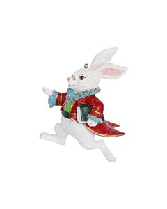 Gisela Graham Resin White Rabbit Decoration